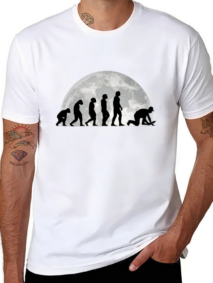 Camiseta Negra Evolución Minería - Diseño Original