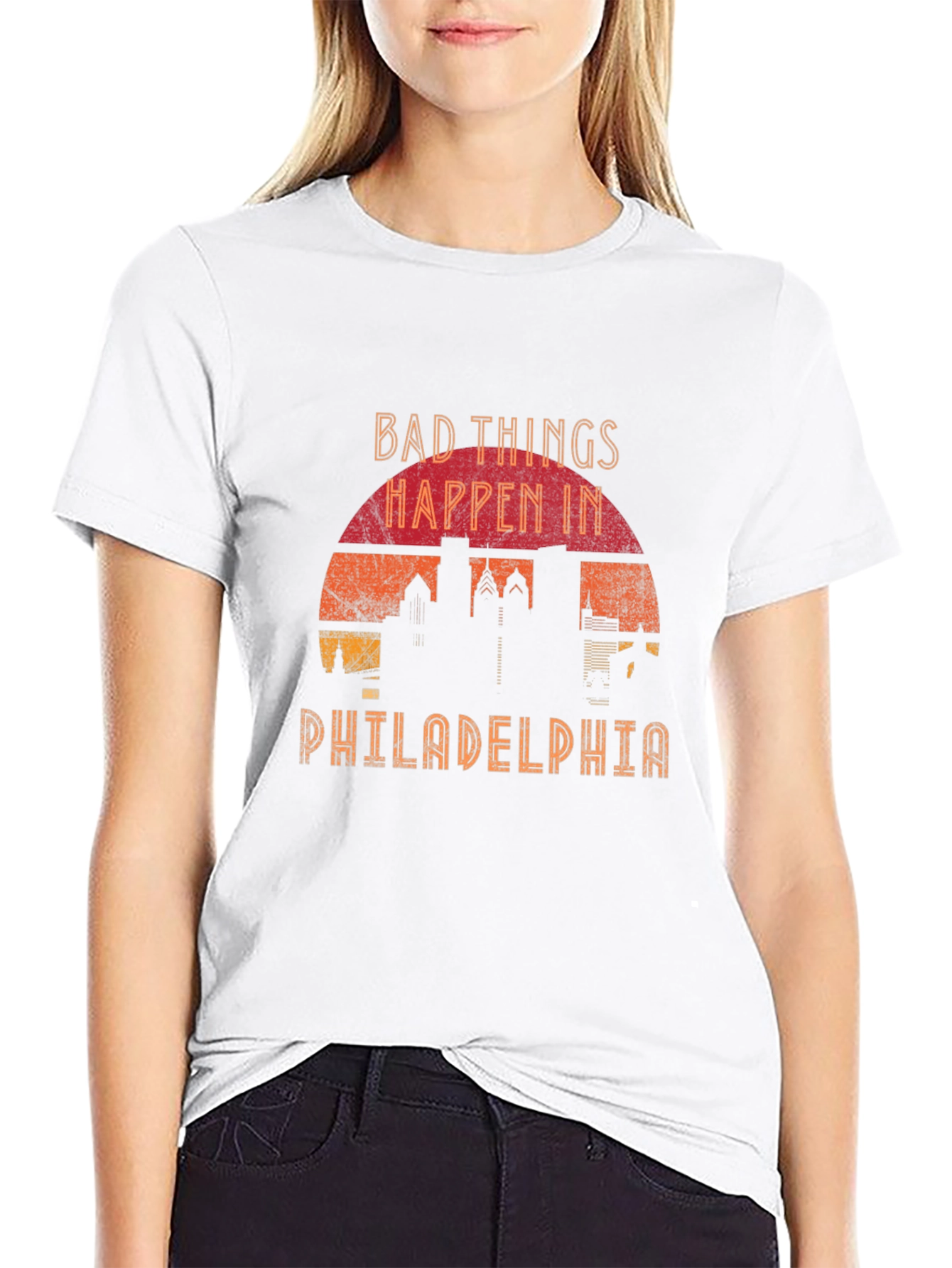 Camiseta Negra Bad Things Happen in Philadelphia