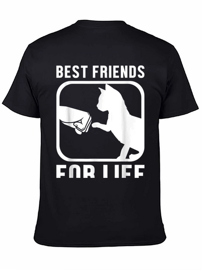 Camiseta Mejores amigos para siempre con gato
