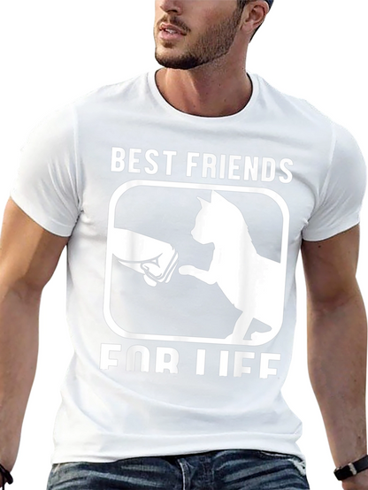 Camiseta Mejores amigos para siempre con gato