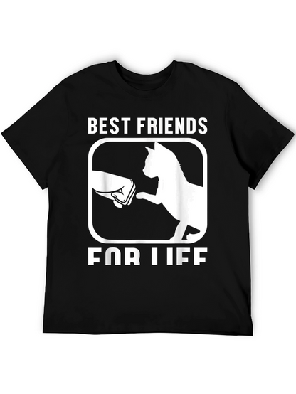 Camiseta Mejores amigos para siempre con gato