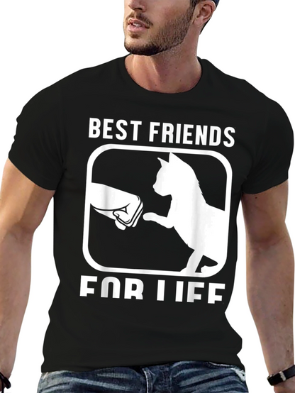 Camiseta Mejores amigos para siempre con gato