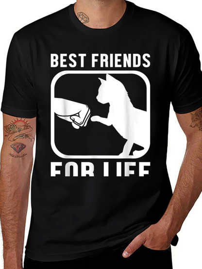 Camiseta Mejores amigos para siempre con gato