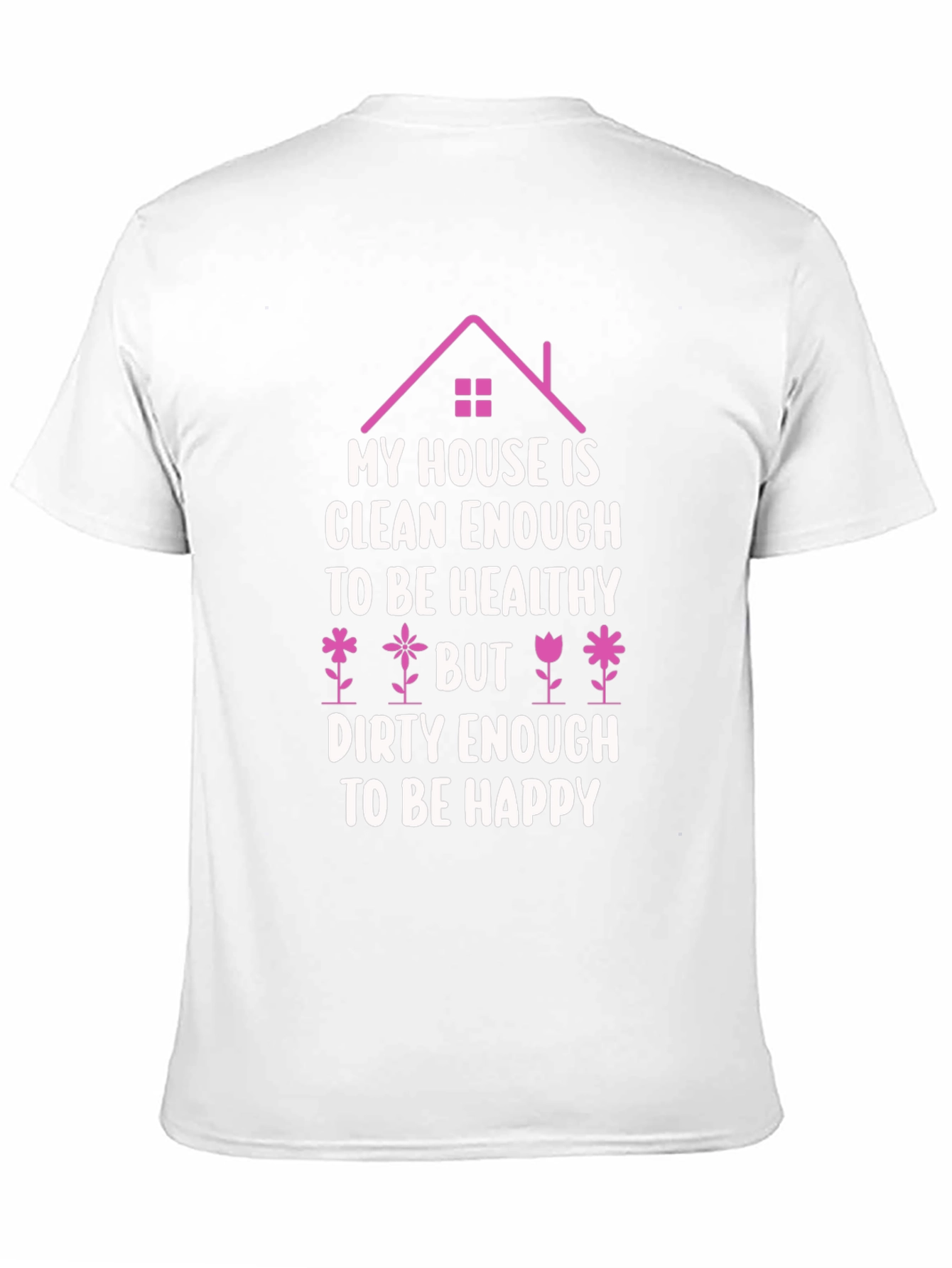 Camiseta Negra: Casa Limpia Vida Feliz