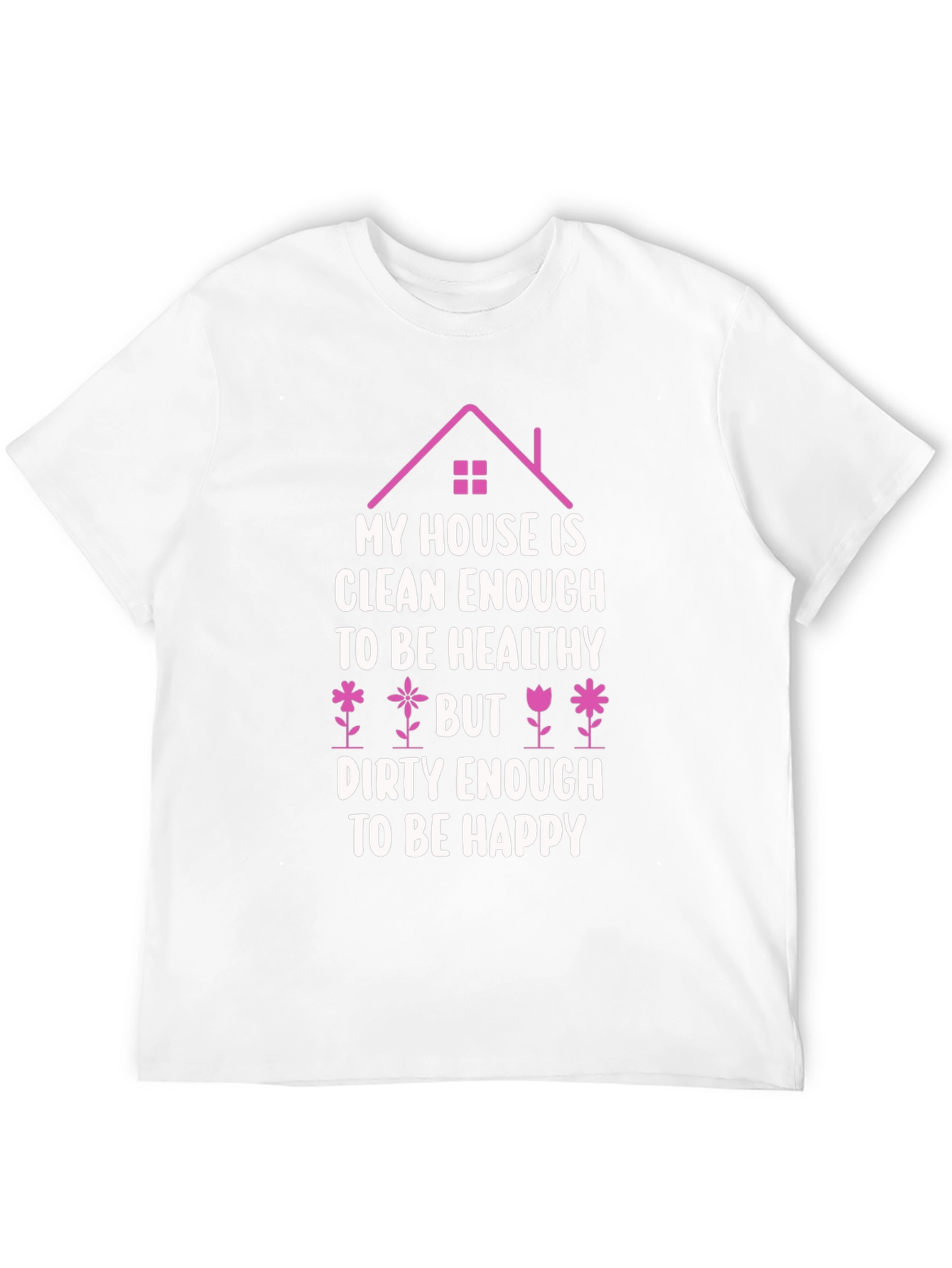 Camiseta Negra: Casa Limpia Vida Feliz