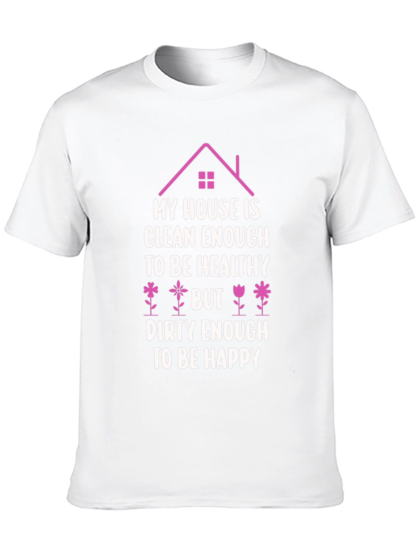 Camiseta Negra: Casa Limpia Vida Feliz