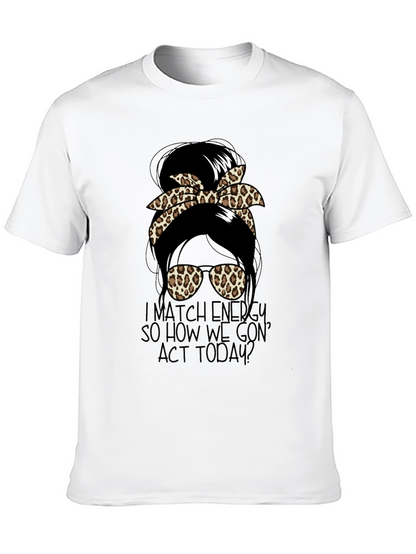 Camiseta Negra con Diseño de Moño Leopardado