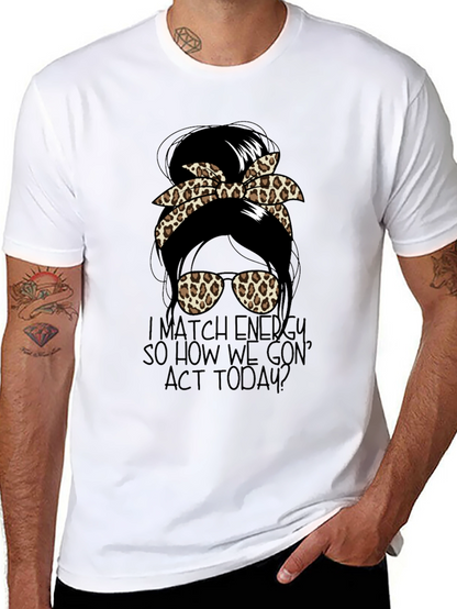 Camiseta Negra con Diseño de Moño Leopardado