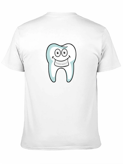 Camiseta Negra con Diseño de Diente Sonriente