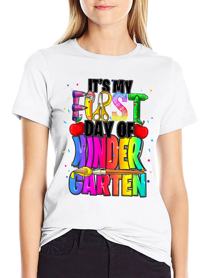 Camiseta Infantil Mi Primer Día de Kinder