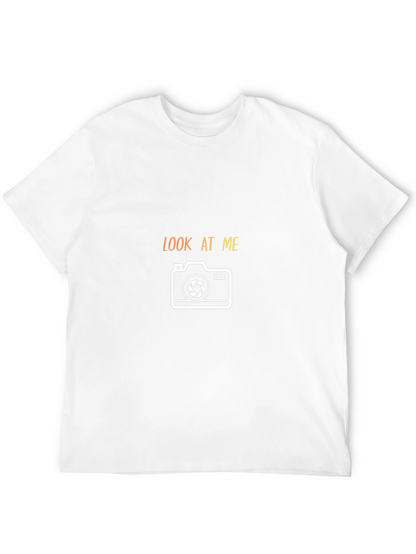 Camiseta Negra Hombre - Diseño Look At Me Fotografía