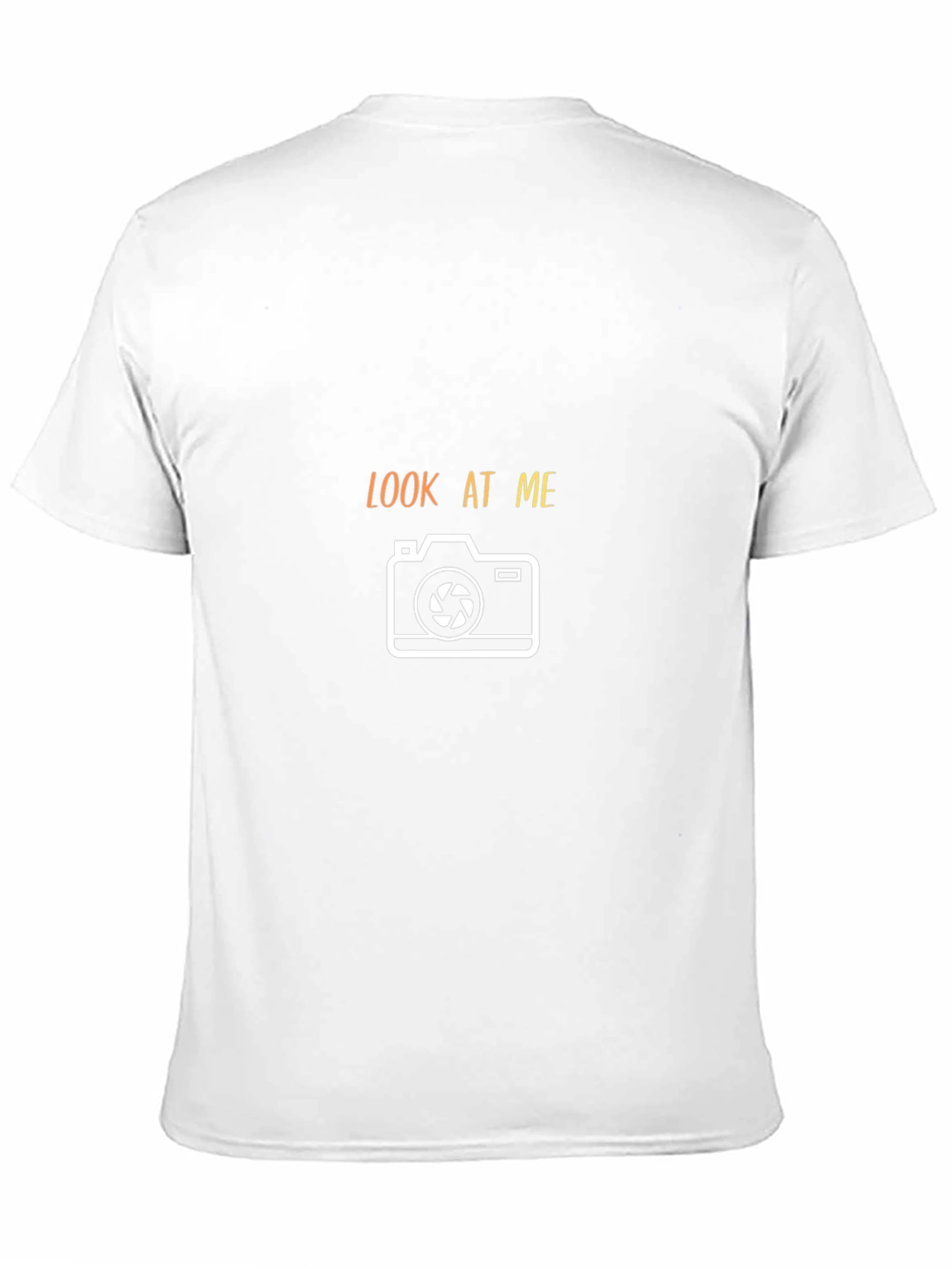 Camiseta Negra Hombre - Diseño Look At Me Fotografía