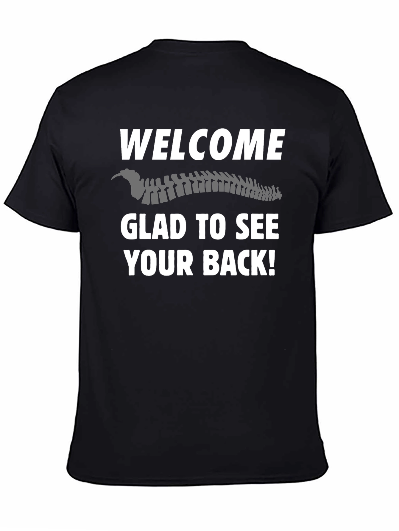 Camiseta Negra Bienvenida Espalda