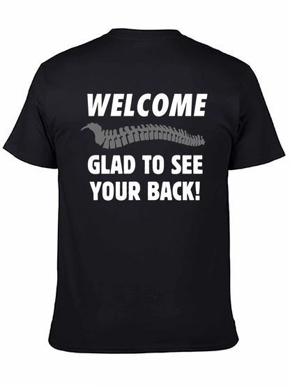 Camiseta Negra Bienvenida Espalda