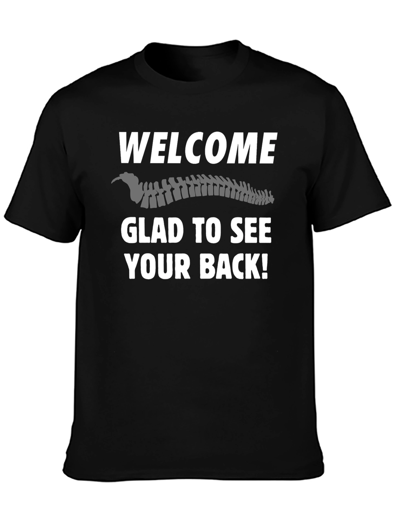 Camiseta Negra Bienvenida Espalda