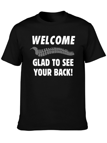 Camiseta Negra Bienvenida Espalda