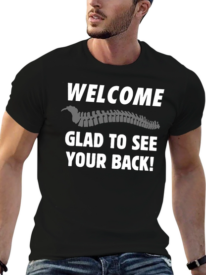 Camiseta Negra Bienvenida Espalda