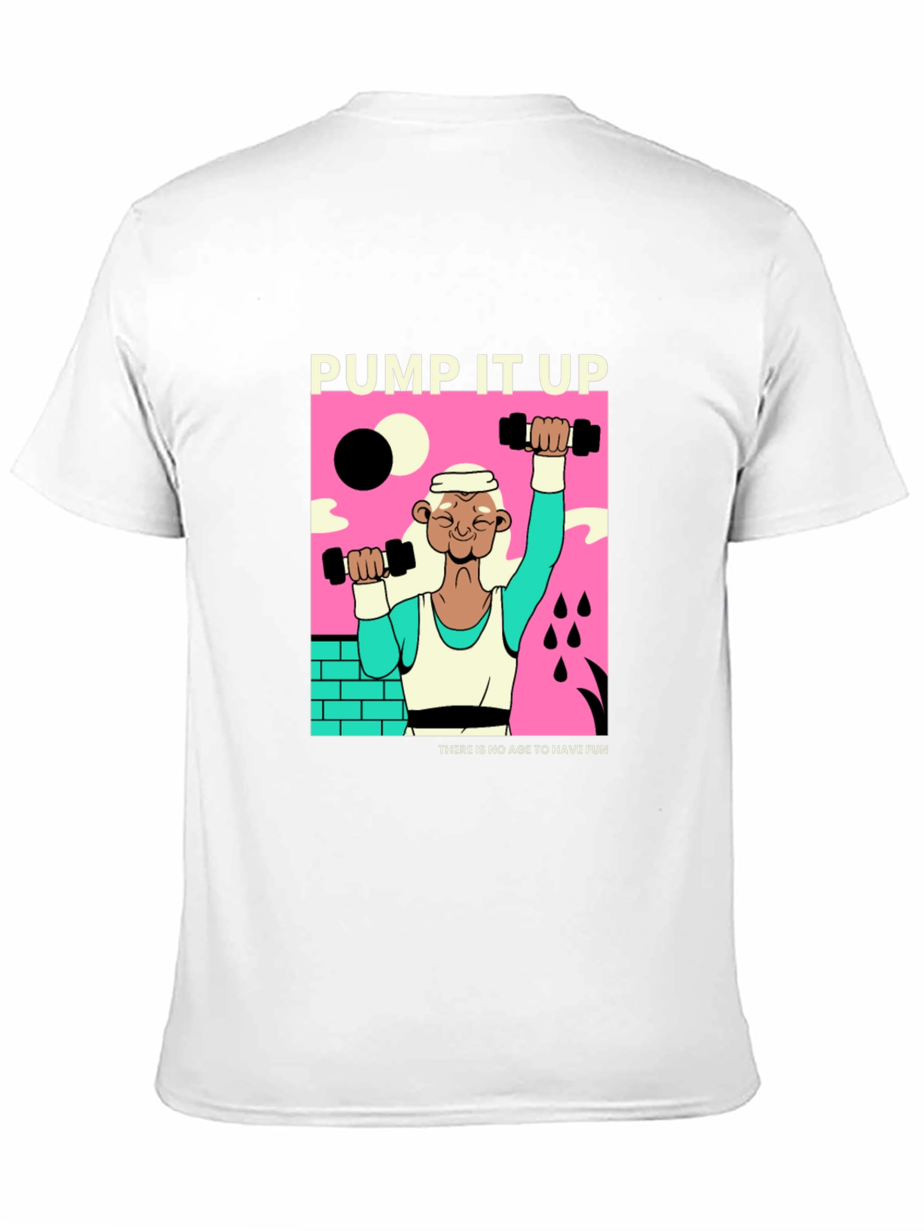 Camiseta Negra Pump It Up Diseño Retro