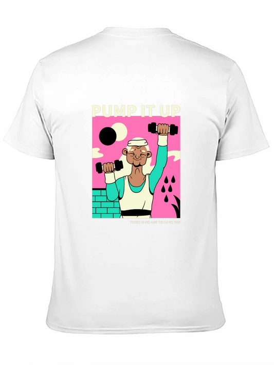 Camiseta Negra Pump It Up Diseño Retro