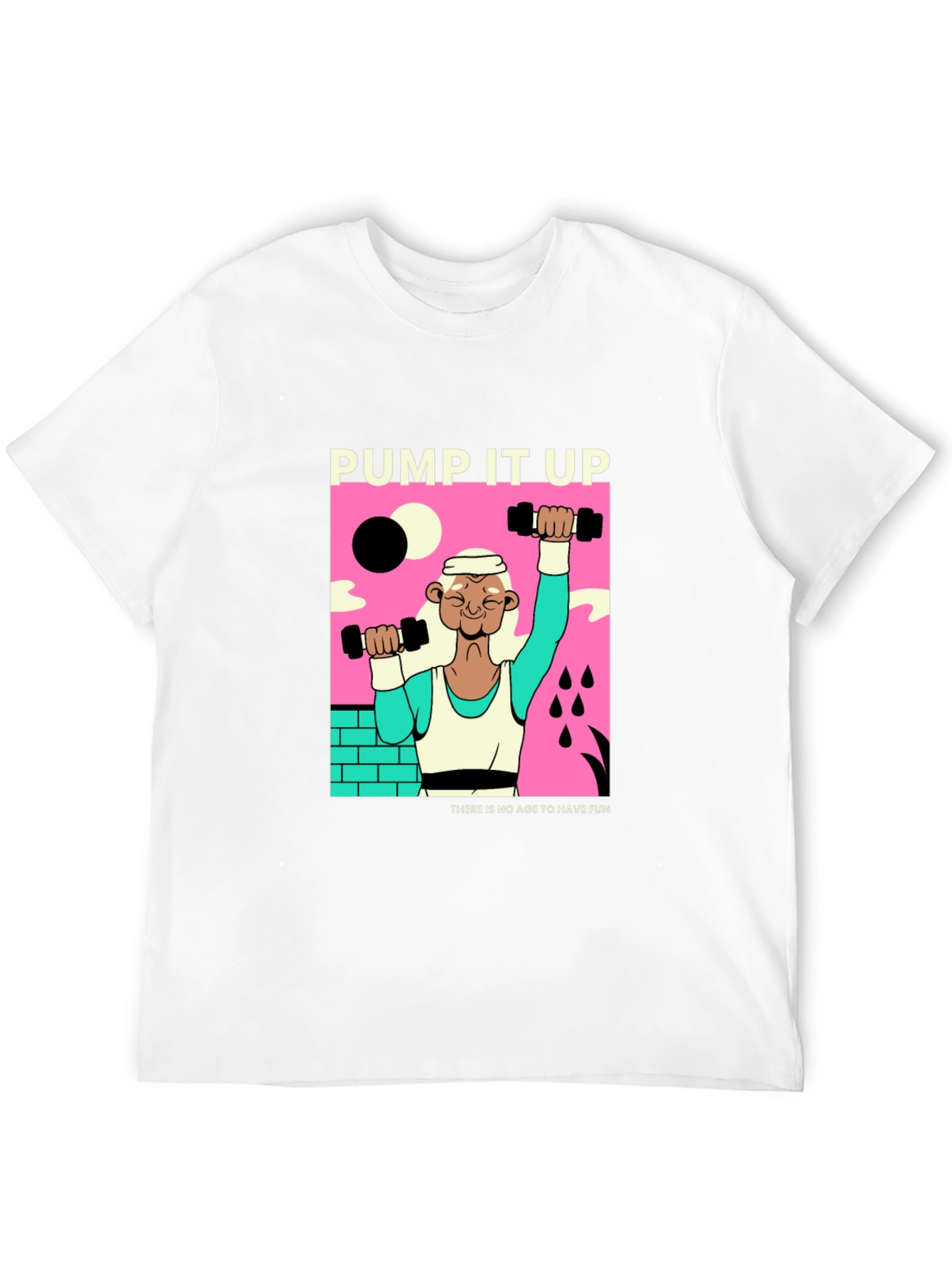 Camiseta Negra Pump It Up Diseño Retro