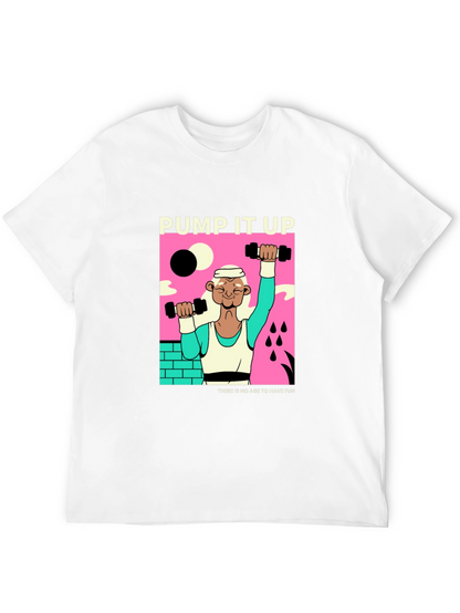 Camiseta Negra Pump It Up Diseño Retro