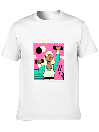 Camiseta Negra Pump It Up Diseño Retro