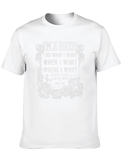Camiseta Negra de Motero: Soy un Biker