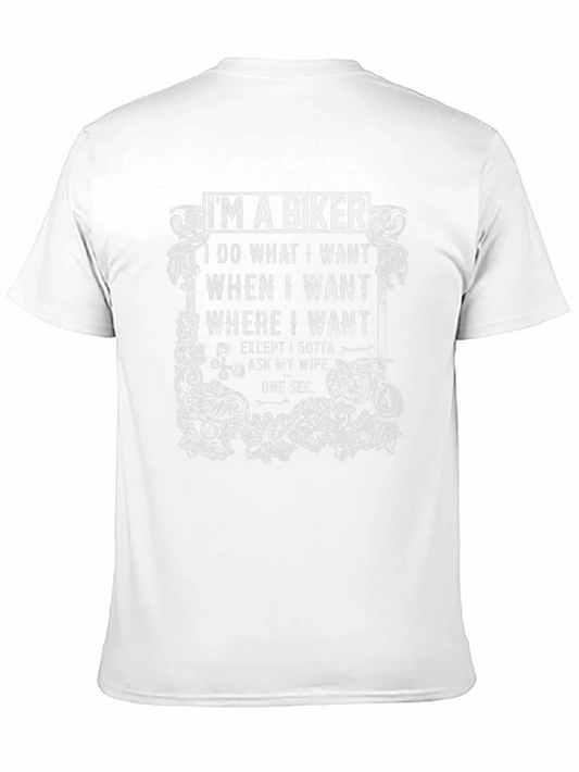 Camiseta Negra de Motero: Soy un Biker