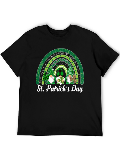 Camiseta Día de San Patricio con Gnomos y Arcoíris