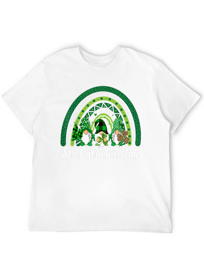 Camiseta Día de San Patricio con Gnomos y Arcoíris