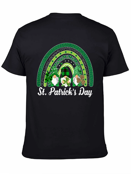 Camiseta Día de San Patricio con Gnomos y Arcoíris