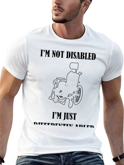 Camiseta Negra No Estoy Discapacitado