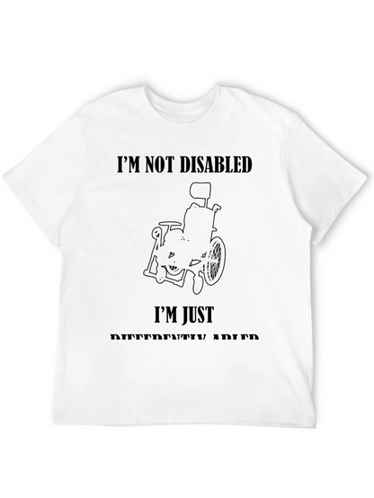 Camiseta Negra No Estoy Discapacitado