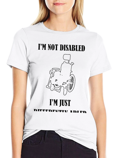Camiseta Negra No Estoy Discapacitado