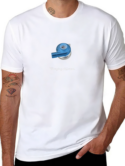 Camiseta Negra con Diseño Divertido de Carga