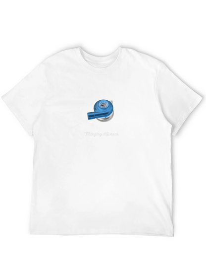 Camiseta Negra con Diseño Divertido de Carga