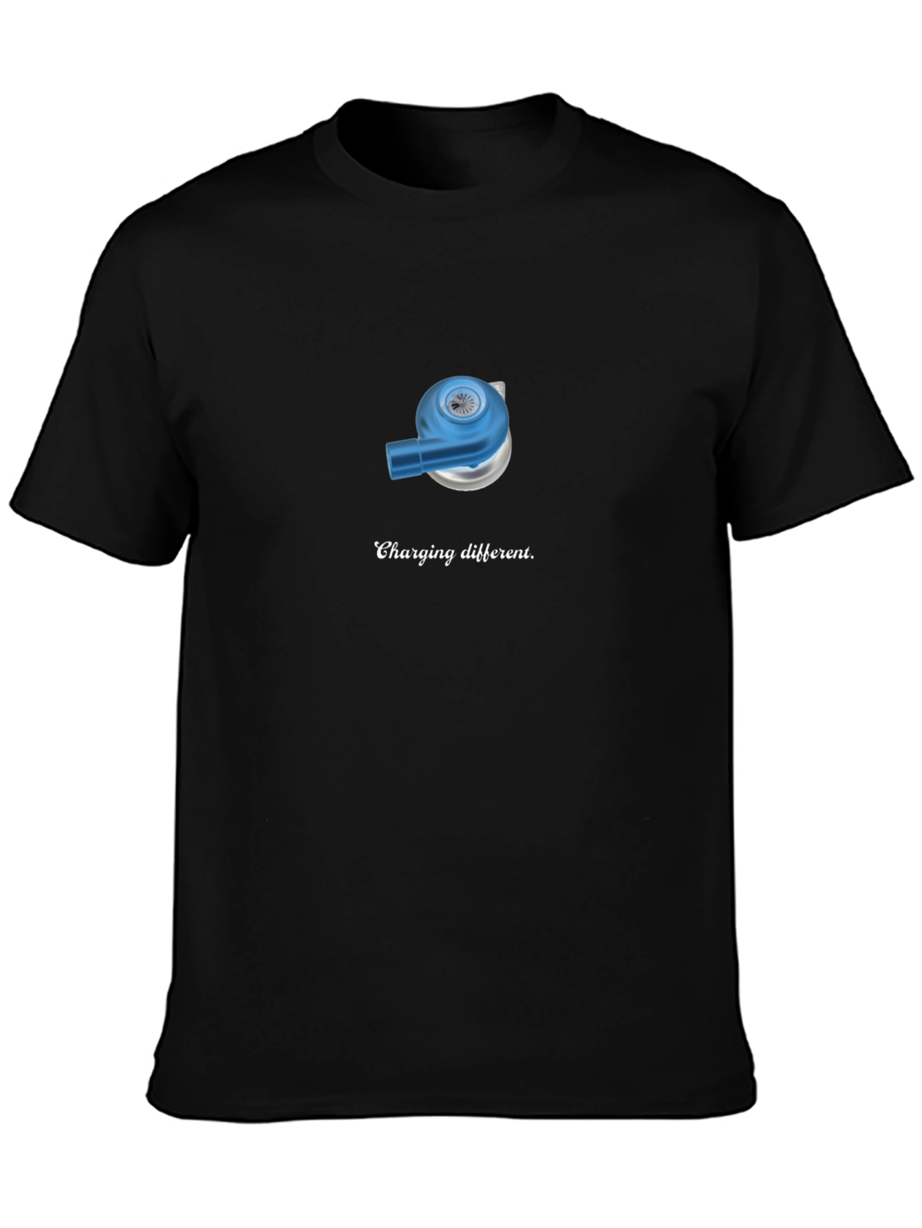 Camiseta Negra con Diseño Divertido de Carga