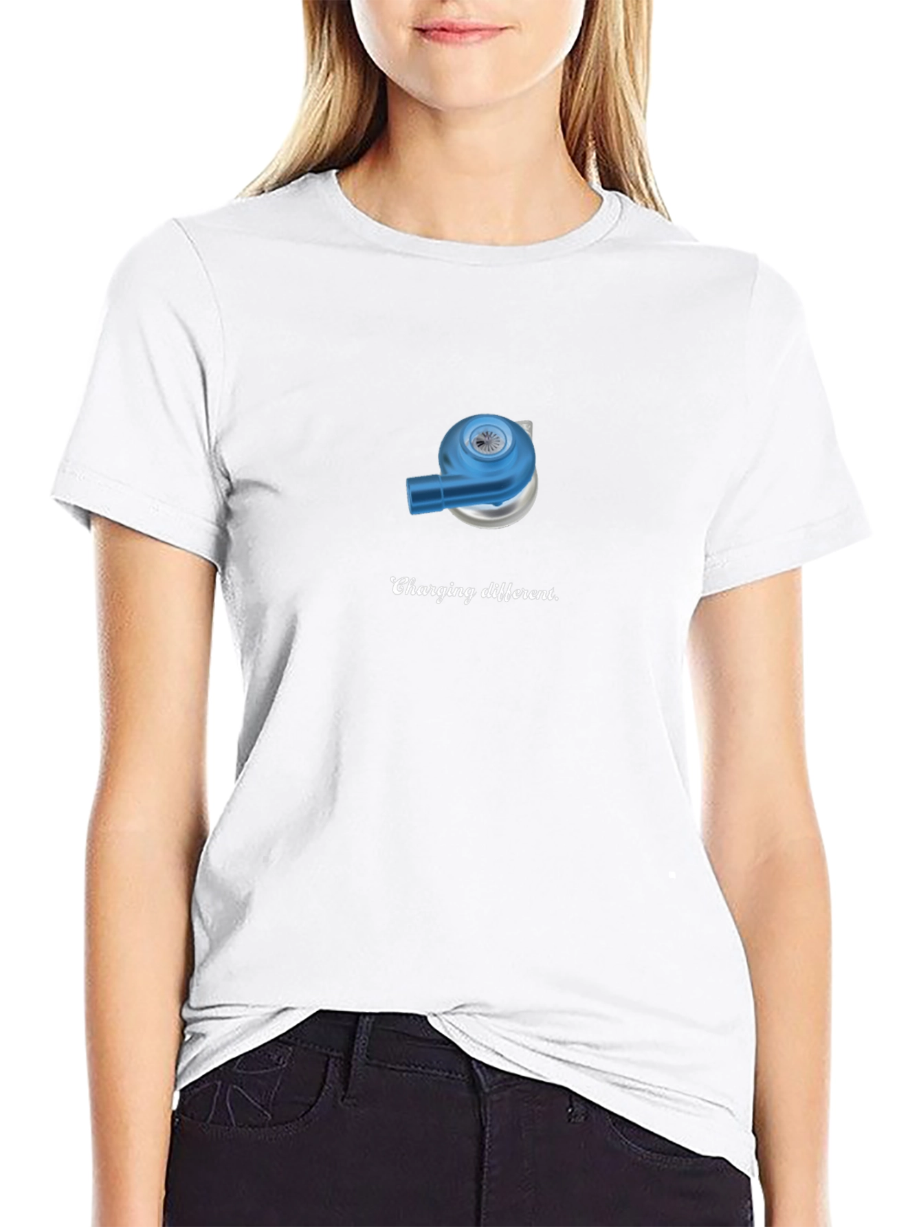 Camiseta Negra con Diseño Divertido de Carga