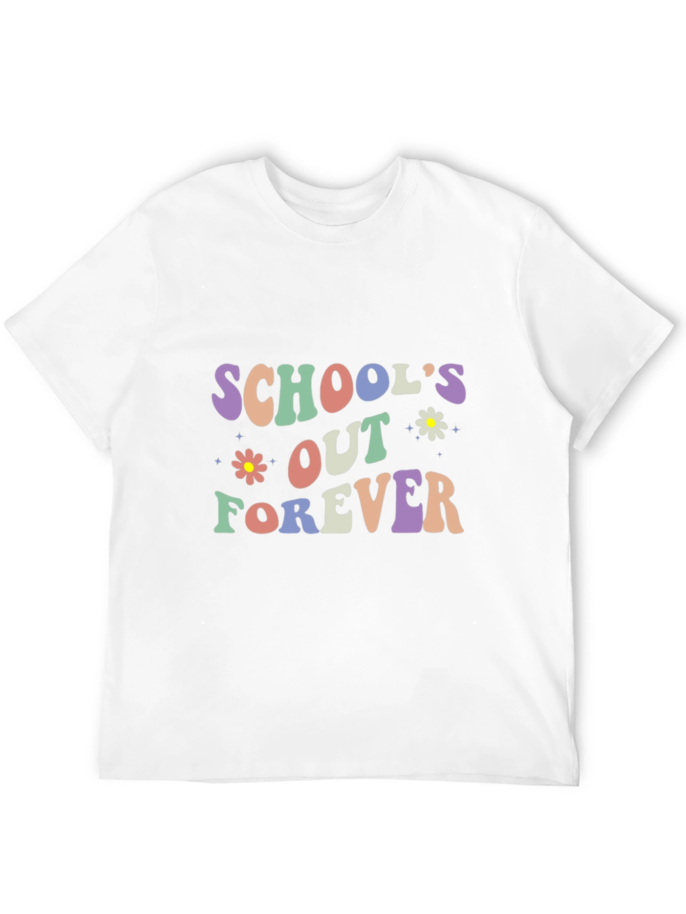 Camiseta Negra Schools Out Forever Retro