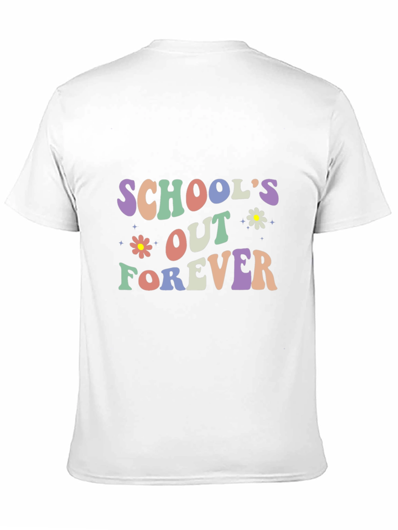 Camiseta Negra Schools Out Forever Retro
