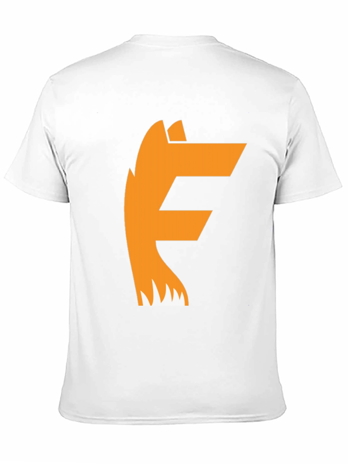 Camiseta Negra con Diseño de Zorro Naranja
