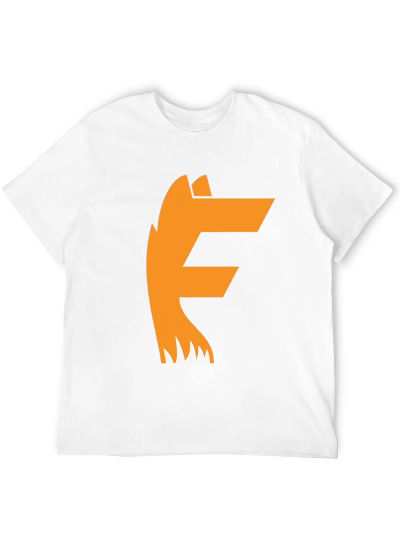 Camiseta Negra con Diseño de Zorro Naranja