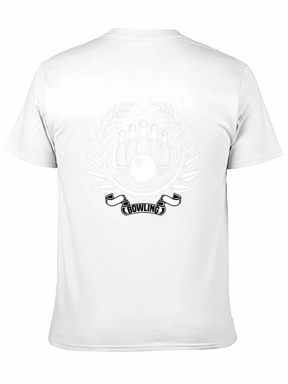 Camiseta Negra Bowling Diseño Corona