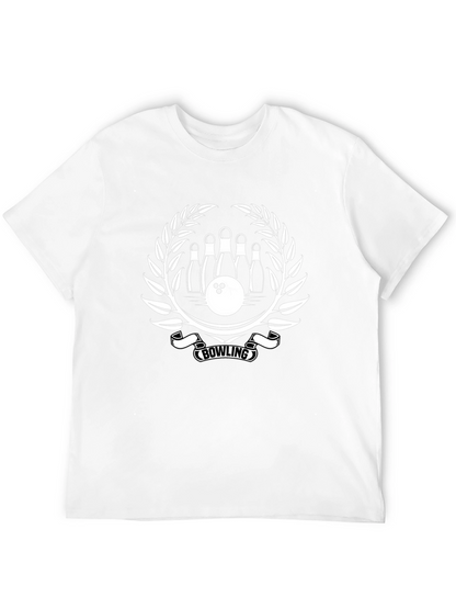 Camiseta Negra Bowling Diseño Corona