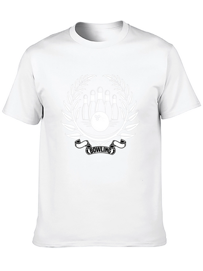 Camiseta Negra Bowling Diseño Corona