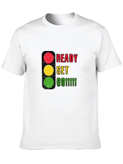 Camiseta Negra Listo Preparado ¡Ya!
