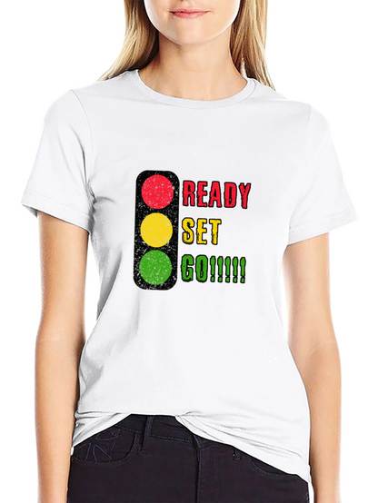 Camiseta Negra Listo Preparado ¡Ya!
