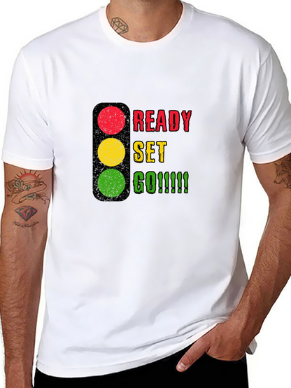 Camiseta Negra Listo Preparado ¡Ya!