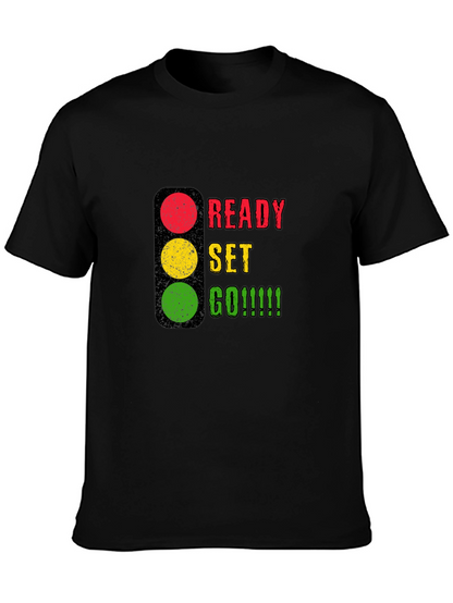 Camiseta Negra Listo Preparado ¡Ya!