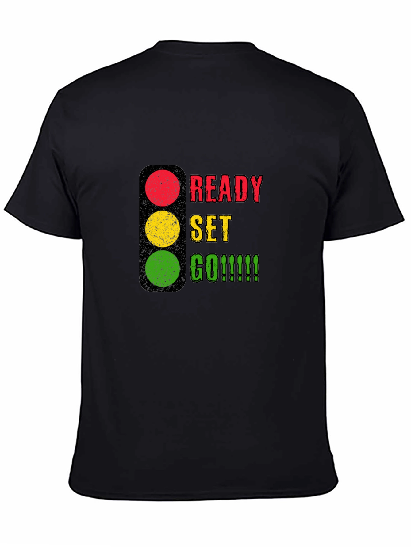 Camiseta Negra Listo Preparado ¡Ya!